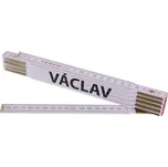 Levior Skládací 2m ZDENKO PROFI,bílý,dřevo Varianta: Metr skládací 2m VÁCLAV (PROFI,bílý,dřevo)