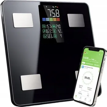 Osobní váha Elektronická analytická koupelnová váha LITE bluetooth, měření tuku a BMI