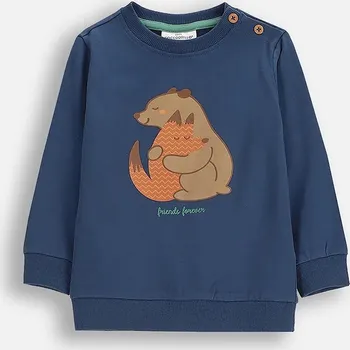 Dětské tričko Coccodrillo tmavomodrá barva, FOREST FRIENDS BOY NEWBORN ZC5143103FBN 59X, vel. 86