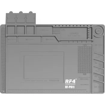 Silikonová podložka s organizéry pro opravu Apple zařízení - šedá