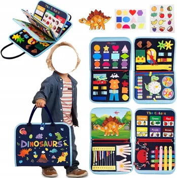 Hračka pro nejmenší Vzdělávací podložka pro děti, skládací hračka Montessori, anglická verze