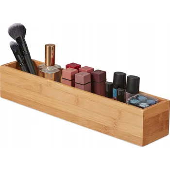 Úložný box Podlouhlá krabička z bambusu pro skladování