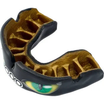 Chránič zubu OPRO POWER FIT AGGRESSION EYES CHRÁNIČ ZUBŮ SENIOR BLACK/GOLD/GREEN