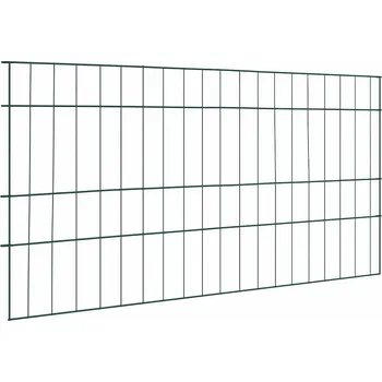 Truhlík Sada plotu na rybník 5 pcs Zelená 100 x 50 cm Ocel