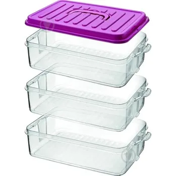 Dóza na potraviny Piknik box 3 patra 17x27x21,5 cm