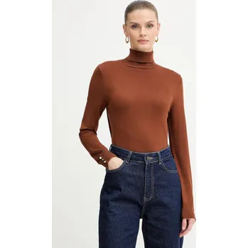 Dámský svetr Svetr Morgan MFLORIA hnědá 88X, vel. L