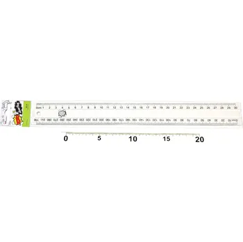 pravítka Pravítko 30cm transparentní UNIPAP