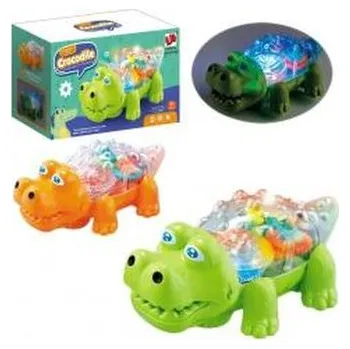 plyšák Krokodyl z napędem, dźwiękiem i światłem