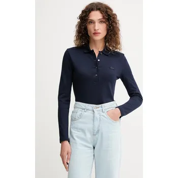 Pánské tričko Tričko s dlouhým rukávem Lacoste, 38, námořnická modř, 59B