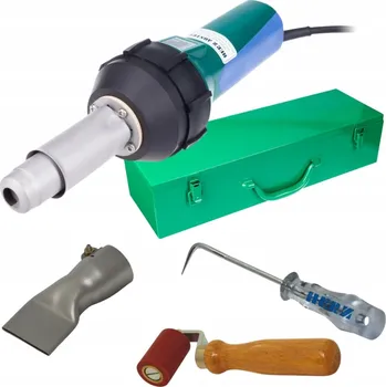 Svářečka Herz svářečka na střešní membrány RION 1600W tryska váleček kufr tester