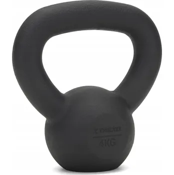 Litinový Kettlebell TREXO 4 kg černý S RUKOJETÍ