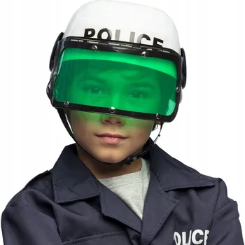 Cyklistická přilba Plastová HELMA policisty POLICIE pro dítě