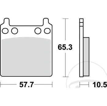 Brzdová destička Sada brzdových destiček, kotoučové brzdy TRW MCB63