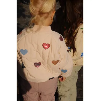 Chlapecká bunda Bunda Konges Sløjd JUNO SEQUIN BOMBER JACKET růžová barva, KS103490 KS103490.9BYA 03X, vel. 104