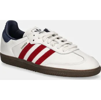 Pánská obuv Kožené tenisky adidas Originals Samba OG bílá barva, IH4881 00X, EUR 44