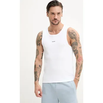 Pánské tričko Tričko HUGO béžová barva, 50542089 00A, vel. XL