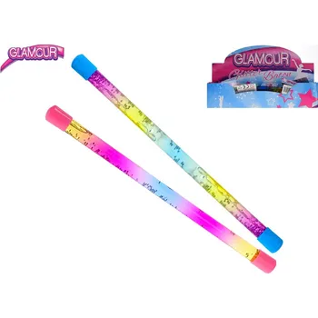 Panenka Toys Amsterdam Hůlka duhová se třpytkami 31 cm, dvě barvy Růžová