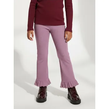 Dívčí kalhoty Sinsay - Legíny s ozdobnými volánky u nohavic - fialová - 660DW-48X - 660DW-48X-110