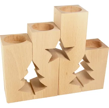 Svícen Dřevěný svícen s motivem Set