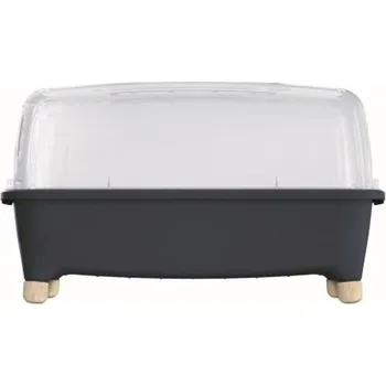 Minipařeniště Sadbovač RESPANA PLANTER WOOD low set antracit 78 cm PRISEW780-S433