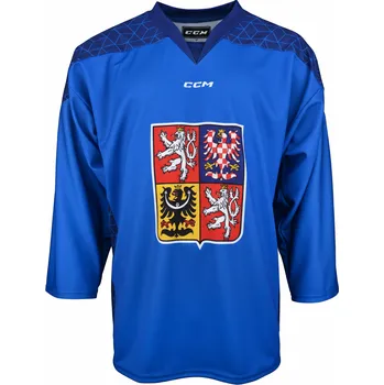 Nový dres české hokejové reprezentace 2025/2026 CCM Fandres replica - modrý Velikost: dětský 130