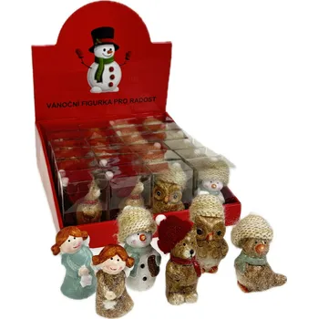 Vánoce Figurka vánoční 7 cm mix druhů v dárkovém balení