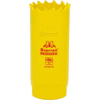Vrták Vykružovací vrták korunkový HSS 27 mm, bimetalová děrovka STARRETT DPP Deep Cut