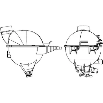 Chladič motoru Vyrovnávací nádoba, chladivo MAHLE 8MA 376 702-404