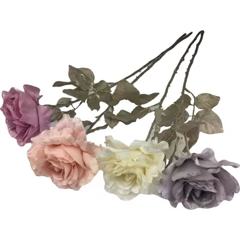 umělá květina Růže gliter Barva: Růžová