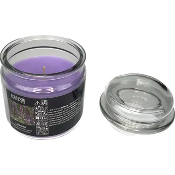 Svíčka Svíčka sklo 9x12 cm levandule