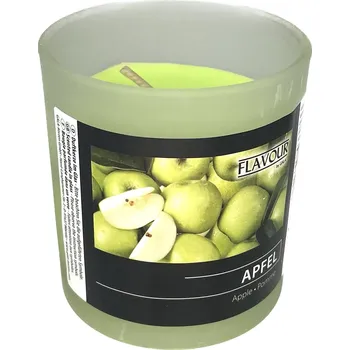 Svíčka Svíčka ve skle jablko