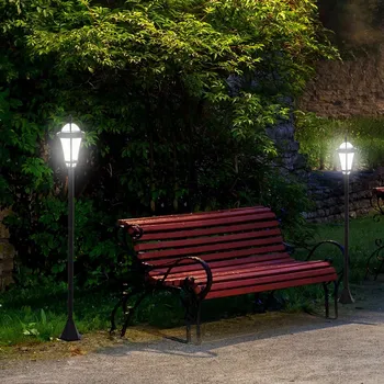 Outsunny Solární zahradní lucerna, 2 ks 494035