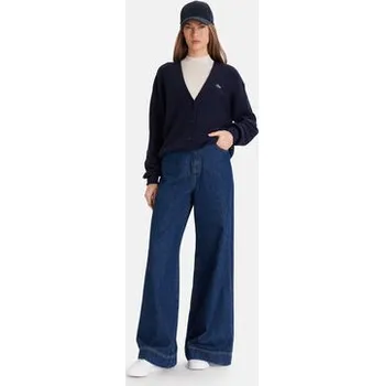 Dámský svetr Lacoste Kardigan AF4143 Tmavomodrá Regular Fit 36