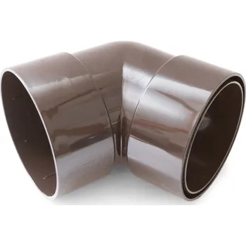 okap Plastové okapové koleno - spojovací Gutta Aqua 63 mm, hnědá