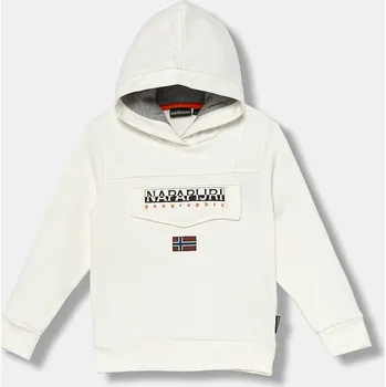 Chlapecká mikina Dětská mikina Napapijri BURGEE NP0A4I6T2061.98.128 bílá 00X, vel. 98-104