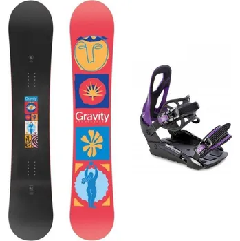 Snowboard Gravity Electra 25/26 dámský snowboard + Raven S230 Black/violet vázání 156 cm + S/M (EU 37-42) + DÁREK + Doprava ZDARMA