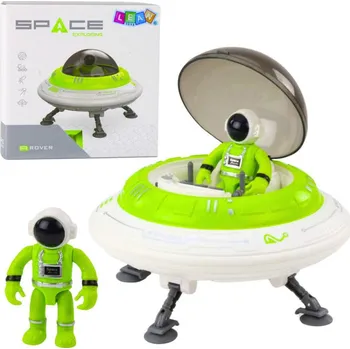 autíčko Hütermann UFO kosmická loď s figurkou astronauta, světelné a zvukové efekty