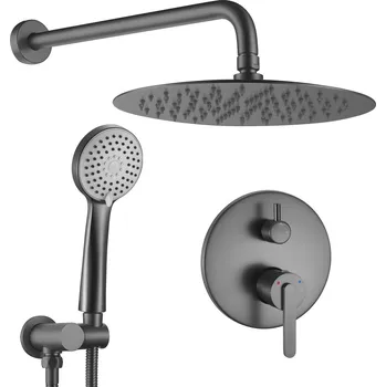 Sprchový set Sprchový komplet REA ONTARIO + BOX s podomítkovou baterií, titan