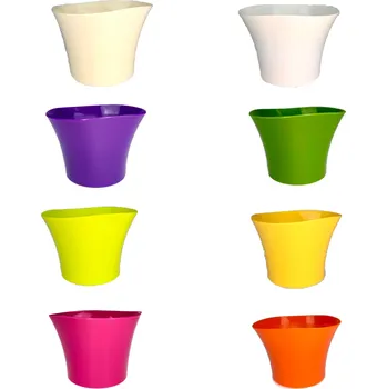 Obal na květináč Obal plast PRIMULKA pr.12 cm mix barev Barva: Krémová
