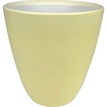 Květináč Obal keramický v.15 cm vanilka pudr