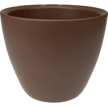 Obal na květináč Obal keramický pr.17 cm coffee matt