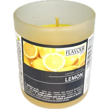 Svíčka Svíčka ve skle citron