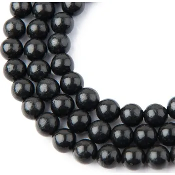 Dětské navlékací korálky Korálky z minerálu Šungit 8 mm