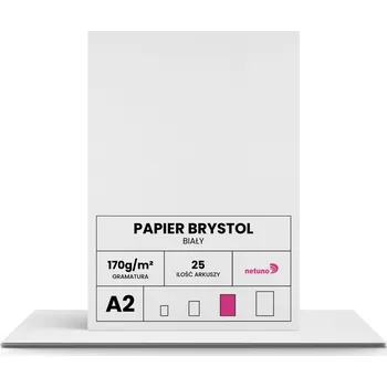 Kancelářský papír Technický papír bristol bílý 170g A2 25 listů
