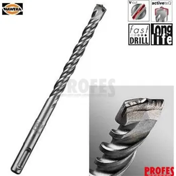 Vrták Hawera Vrták příklepový pr. 25,0x250/420mm, SDS-plus, čtyřspirálový, na beton, zdivo, S4 Hawera 104290
