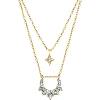 Náhrdelník Majya Stříbrný řetízek s přívěskem QUEEN pozlacený Ag/; ≤2,28 g 11944