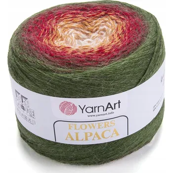 Příze Vlna YarnArt FLOWERS ALPACA 250 g/940 m, vlna 420