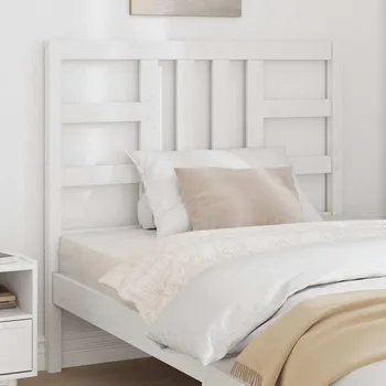 vidaXL Čelo postele 106 x 4 x 100 cm masivní borovice [817825] Barva: Bílá