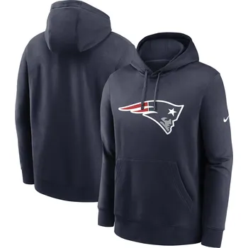 Pánská mikina Pánská mikina New England Patriots NFL Nike Club Logo Hoodie Velikost: M
