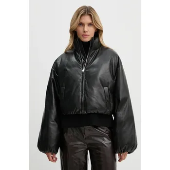 Péřová bunda Nanushka LILIMA dámská, černá barva, zimní, oversize, NW24PFSG10951 99X, vel. S